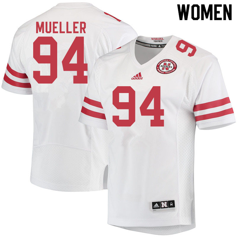 Women #94 Cade Mueller Nebraska Cornhuskers College Football Jerseys Sale-White - Click Image to Close